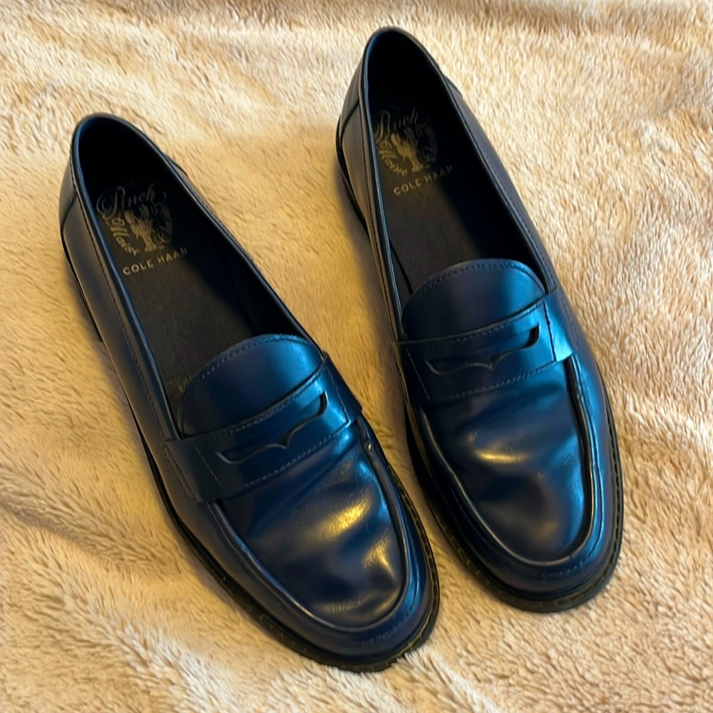 Navy Blue Cole Haan Loafers